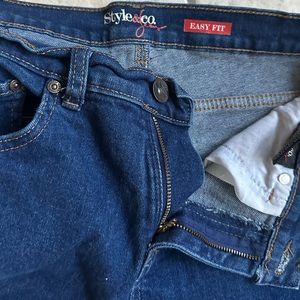 Straight Leg Y2K Fit Jeans Navy Dark Wash